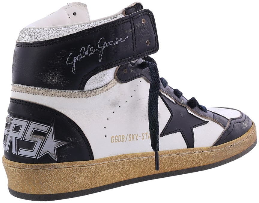 Golden Goose Heren Sky Star Sneaker WIt/Zwart Wit