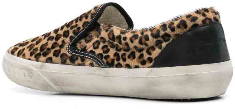 Golden Goose Sneakers Leopard Print Beige