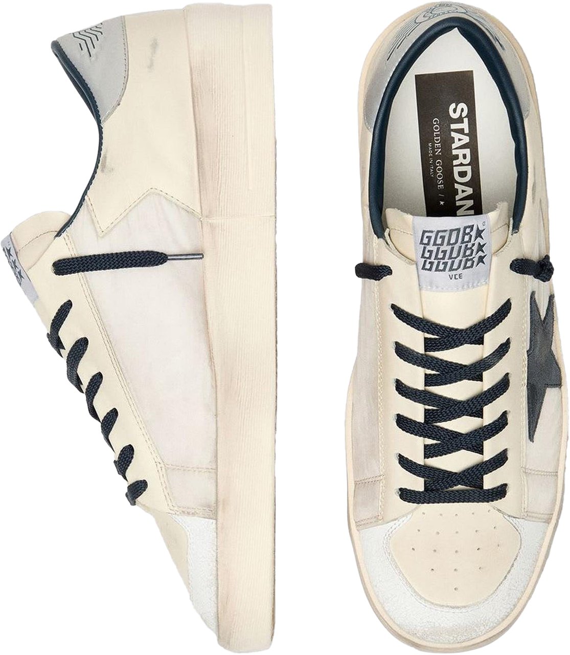 Golden Goose Heren Stardan Sneaker Wit Wit