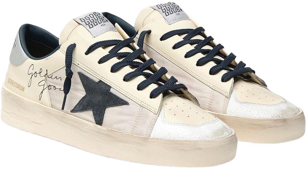 Golden Goose Heren Stardan Sneaker Wit Wit