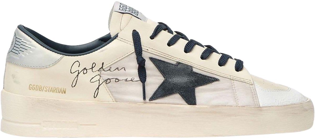 Golden Goose Heren Stardan Sneaker Wit Wit