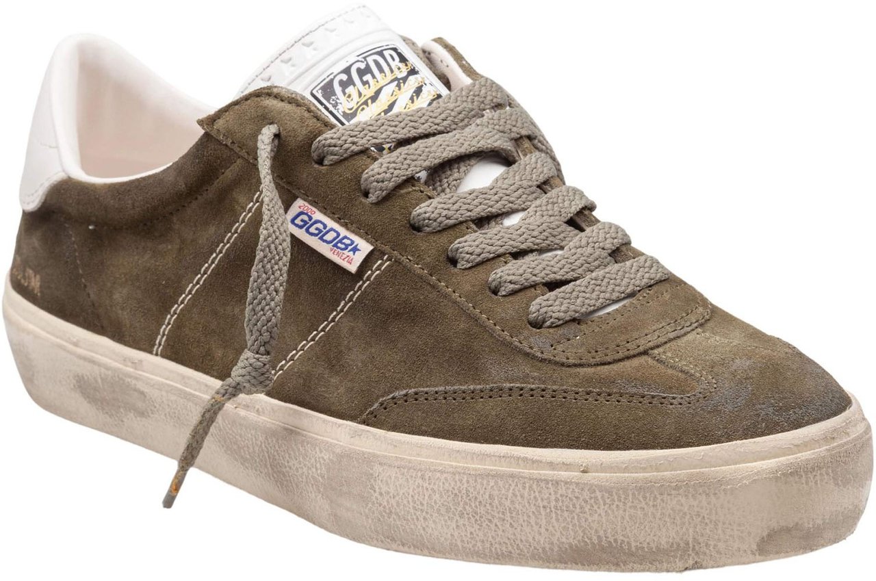 Golden Goose Golden goose soul star suede sneakers, military green Groen