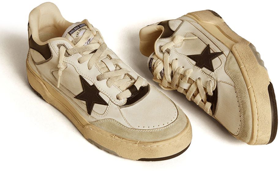 Golden Goose Sneakers White/Black/Beige Wit