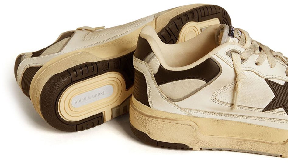 Golden Goose Sneakers White/Black/Beige Wit