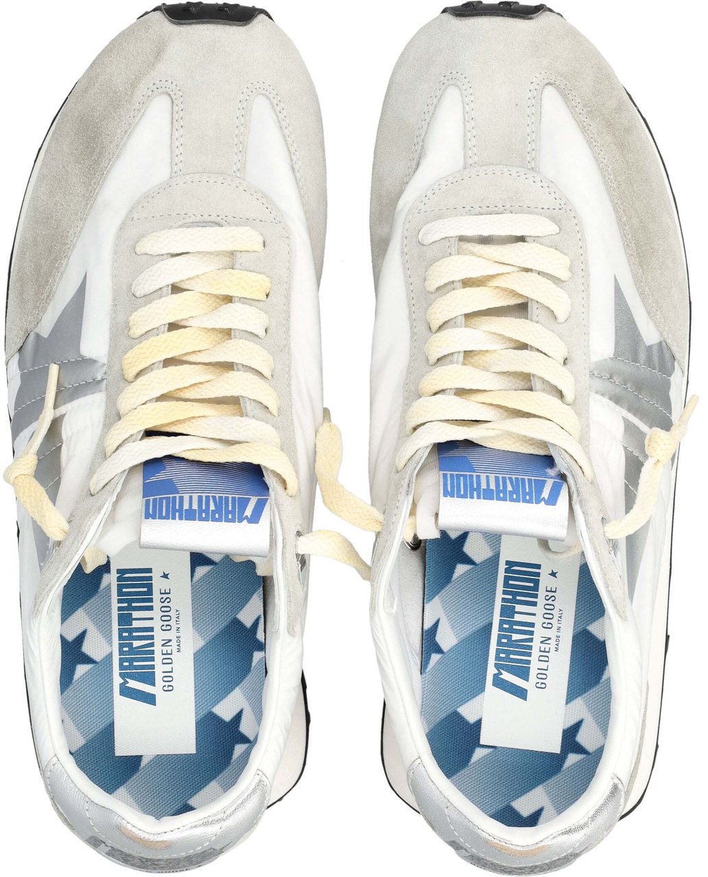 Golden Goose Running Marathon White Grey Silver Wit
