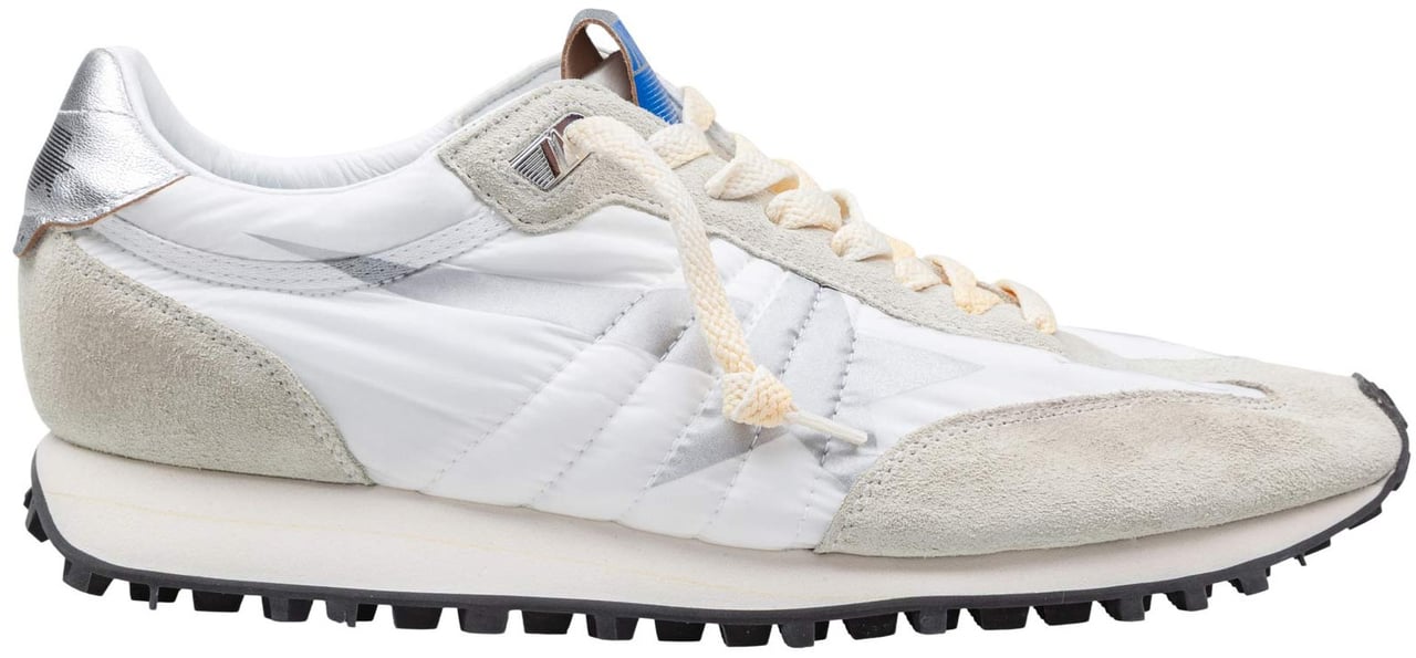 Golden Goose Golden goose running sneakers in suede and nylon, white Wit