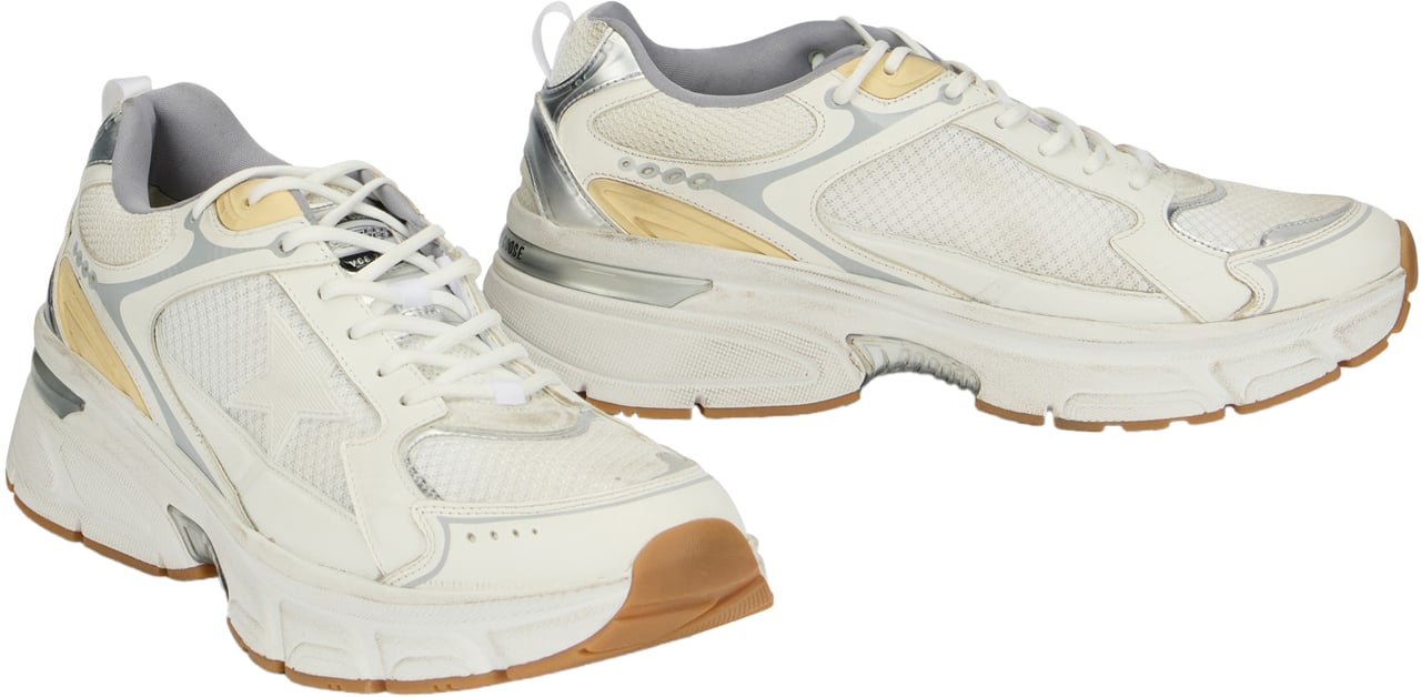 Golden Goose Men's sneakers Lightstar in Leather and Mesh Neutraal