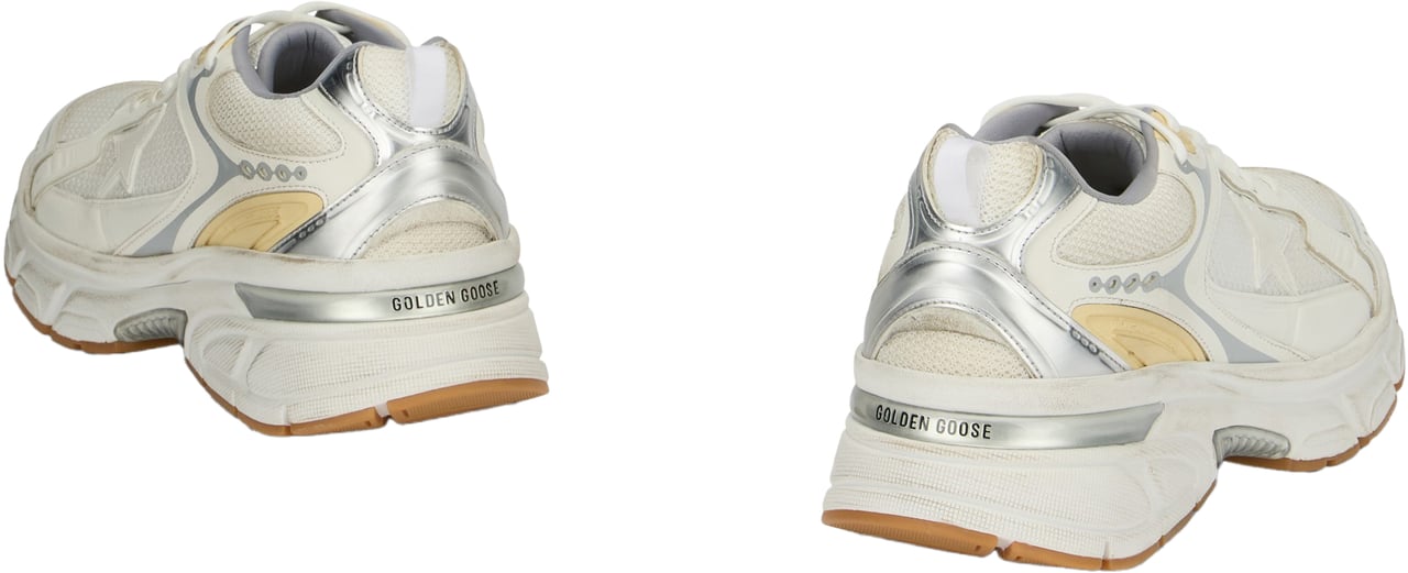 Golden Goose Men's sneakers Lightstar in Leather and Mesh Neutraal