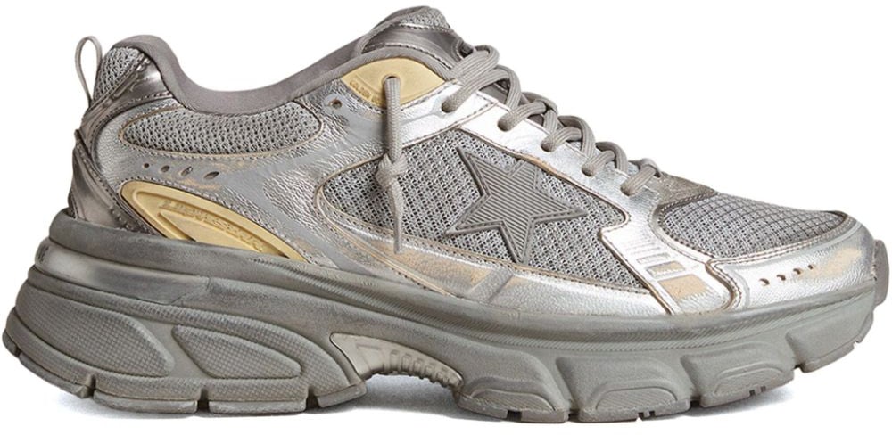 Golden Goose Sneakers Silver Zilver