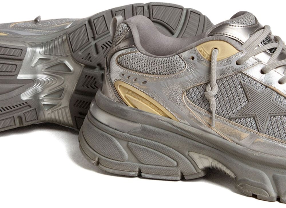 Golden Goose Sneakers Silver Zilver