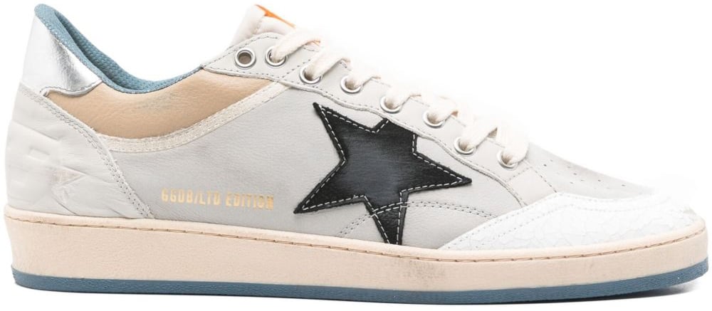 Golden Goose Sneakers Pearl Greywhitebeigeblack Zilver