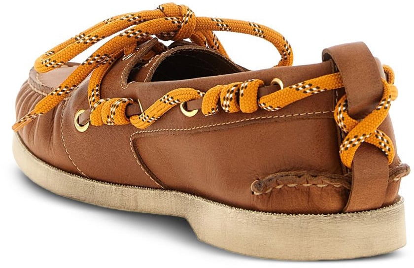 Golden Goose Flat Shoes Leather Brown Bruin