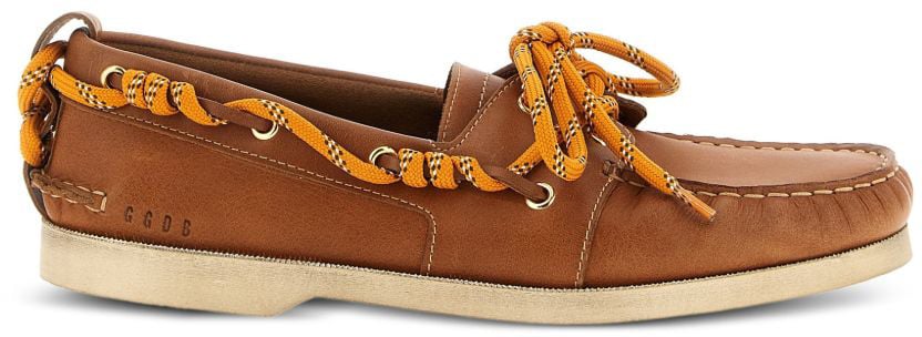 Golden Goose Flat Shoes Leather Brown Bruin