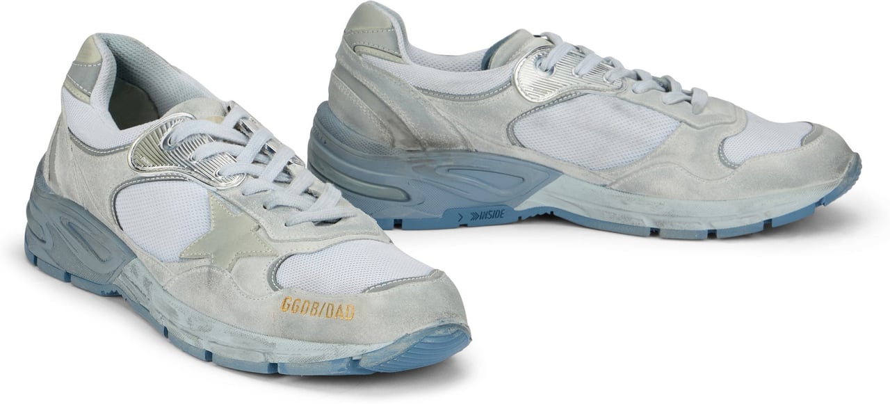 Golden Goose Sneakers Running man Dad Star Lichtgrijs