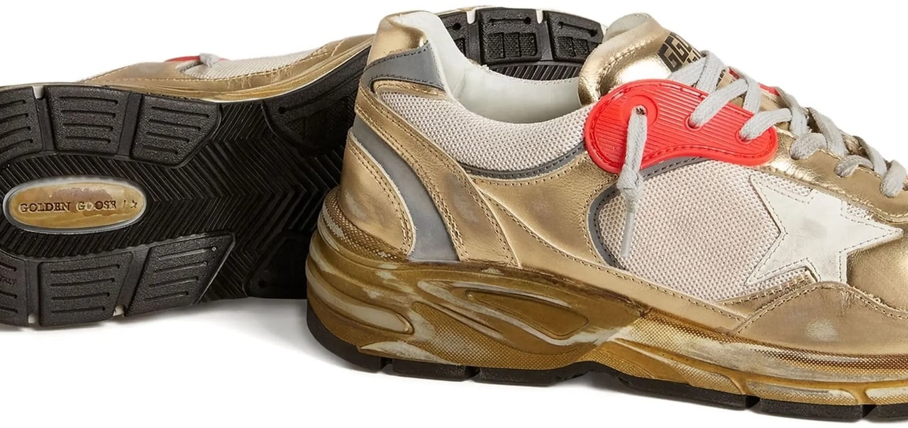 Golden Goose Sneakers Gold/White Goud