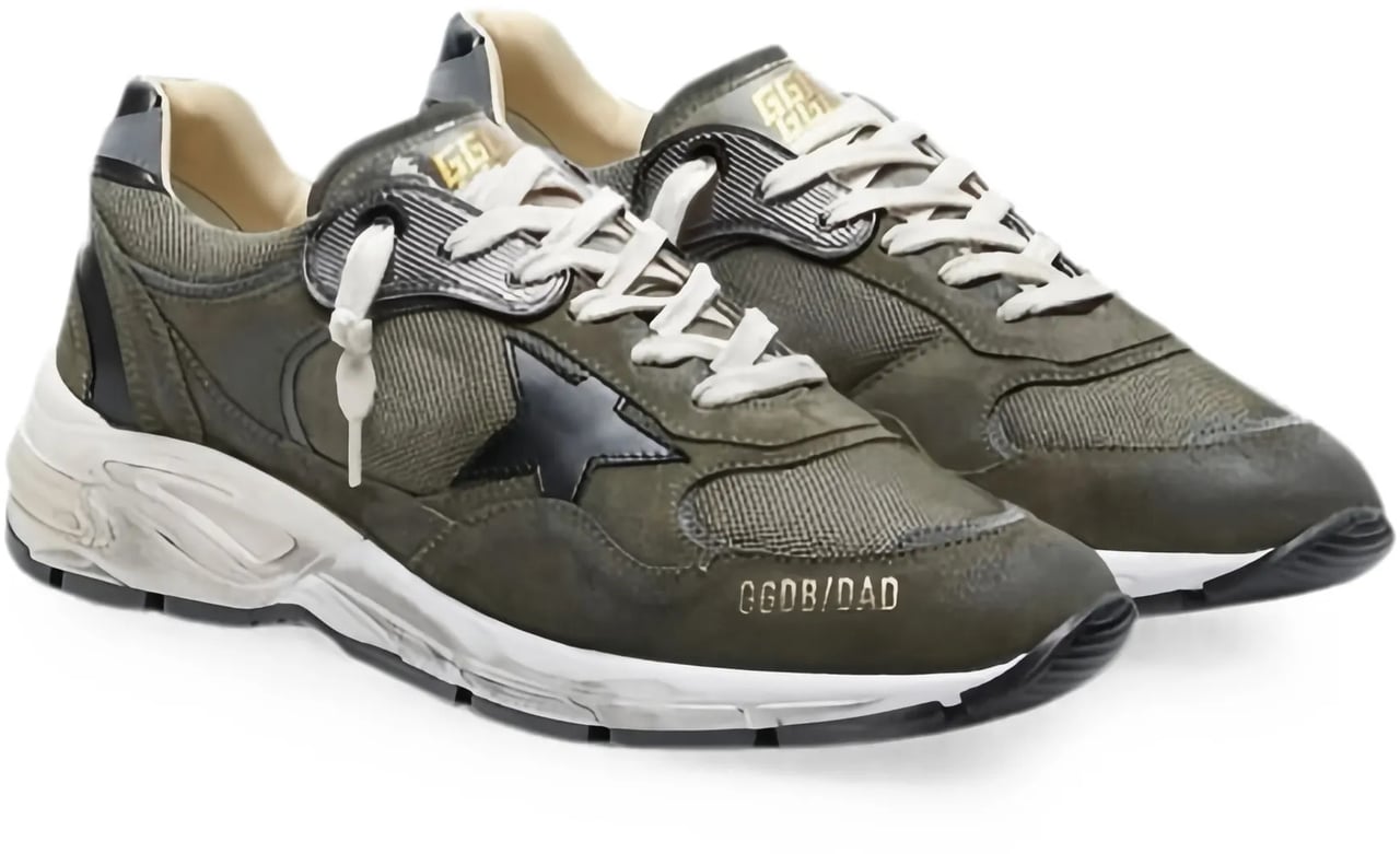 Golden Goose Sneakers Olive Green/Grey/Blk Donkergroen