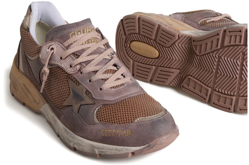 Golden Goose Sneakers Lilla/Beige Taupe