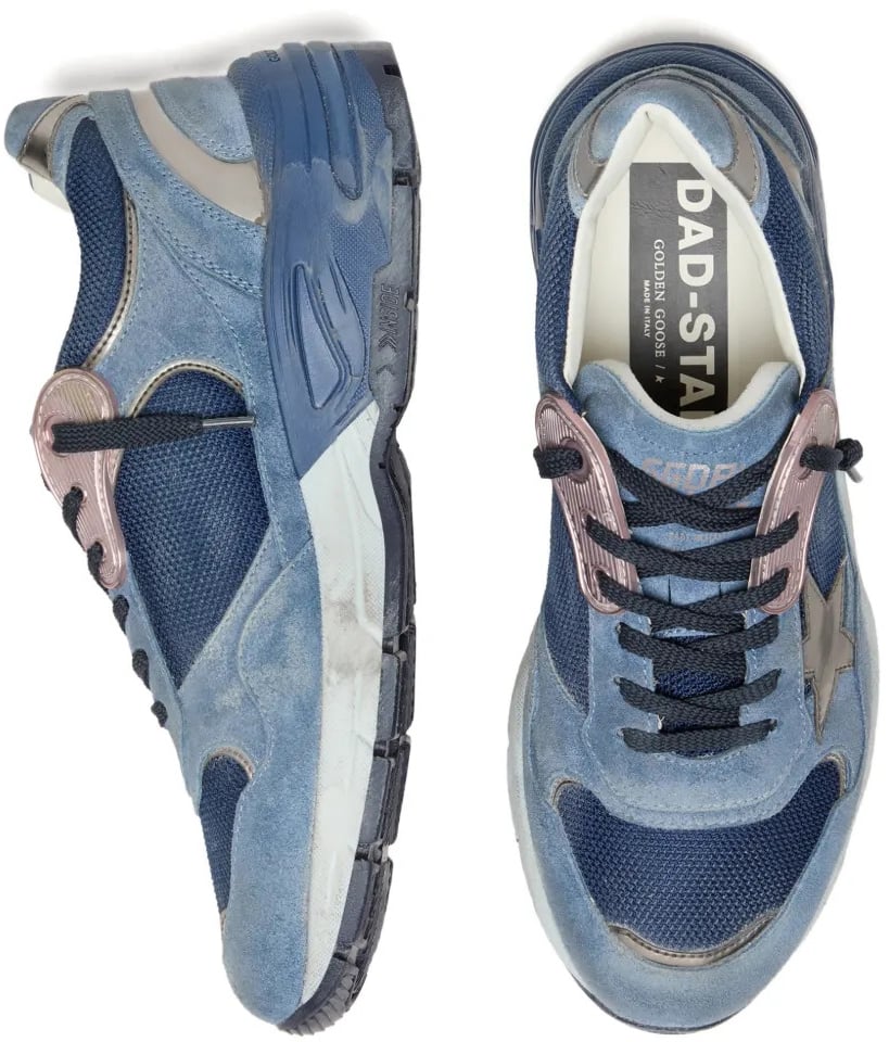 Golden Goose Sneakers Blue Denim/Grey Blauw