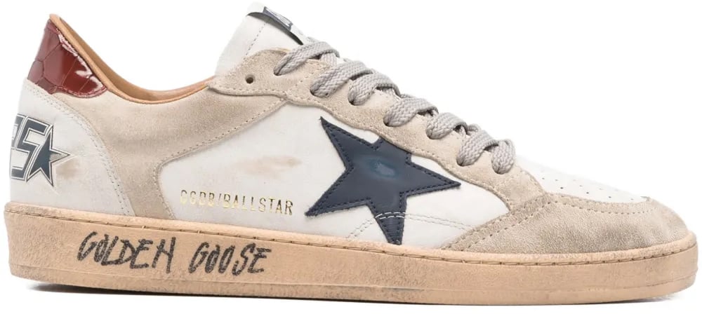 Golden Goose Sneakers White/Beige/Ink Blu/Brown Wit