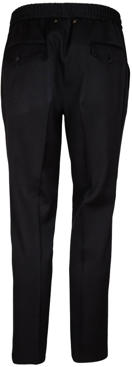 Golden Goose Golden goose twill drawstring pants in black colour Zwart