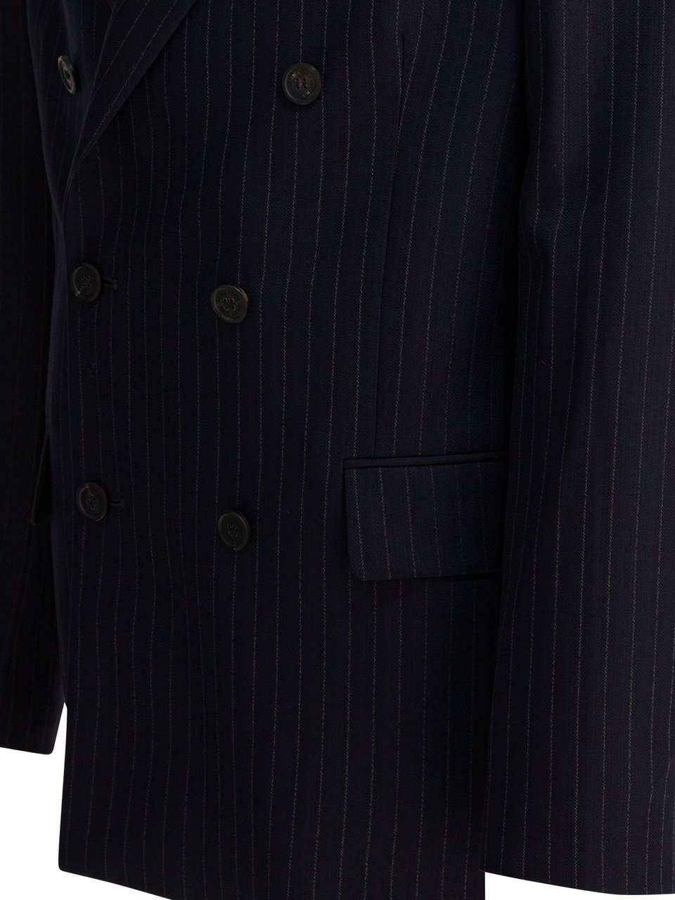 Golden Goose Double-breasted wool blazer Blauw