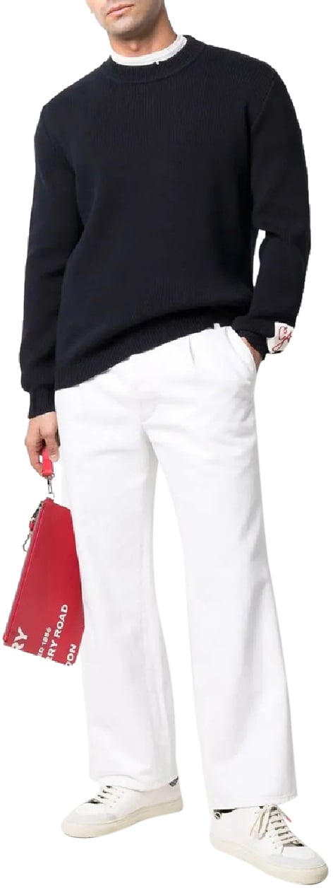 Golden Goose Golden Regular Knit Crew Blauw