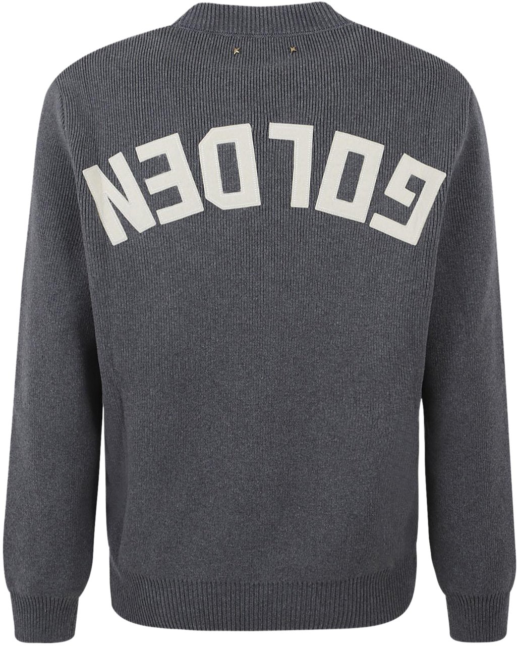 Golden Goose Golden M's Regular Knit Crew Neck Grijs