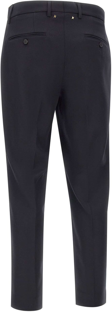 Golden Goose Trousers Blue Blauw