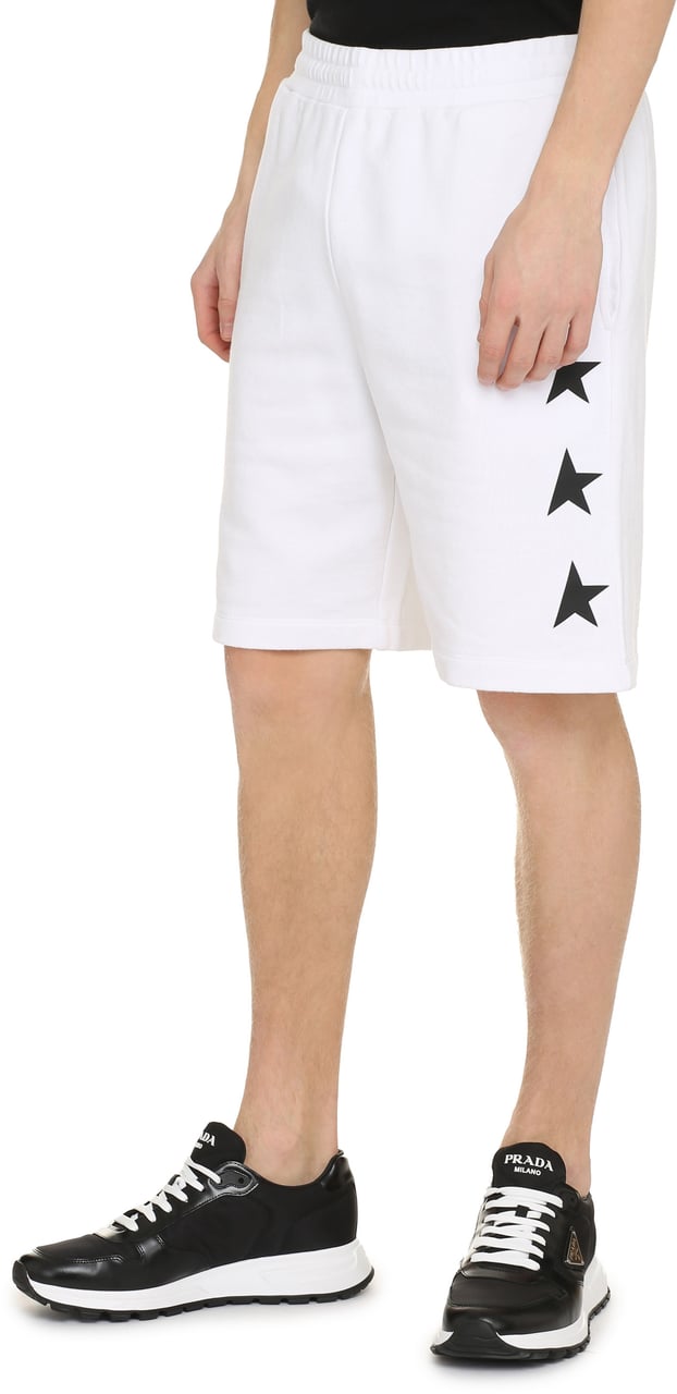 Golden Goose Diego Cotton bermuda shorts Zwart