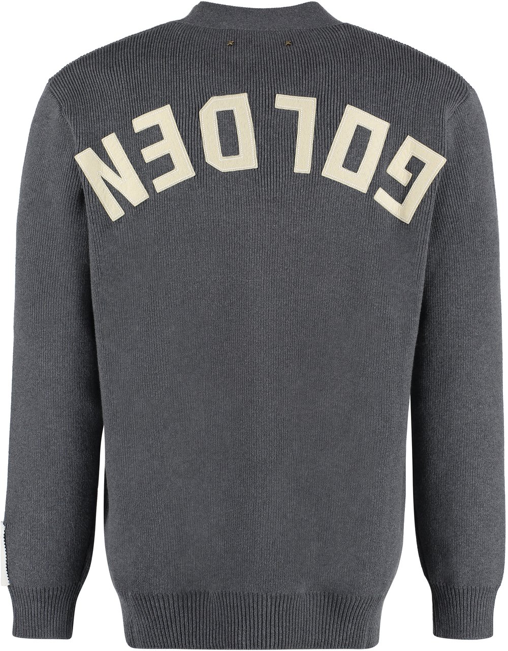 Golden Goose Ribbed-knit cardigan Grijs