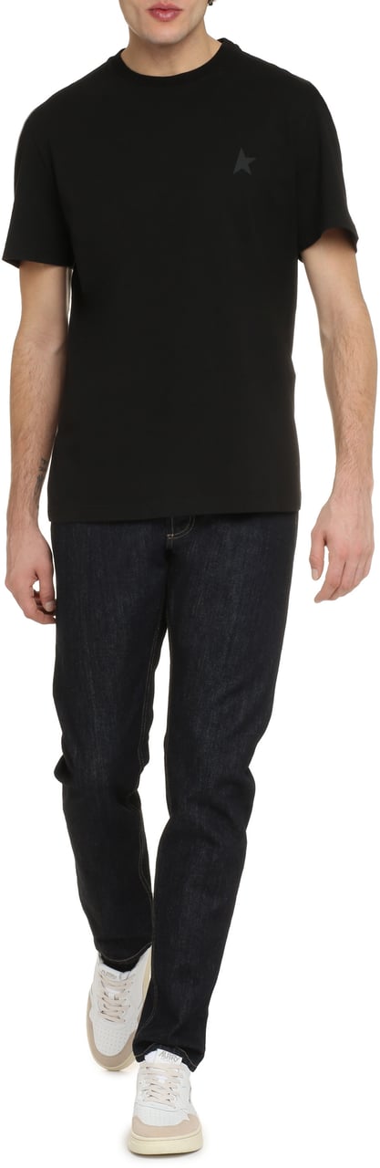Golden Goose Cotton crew-neck T-shirt Zwart