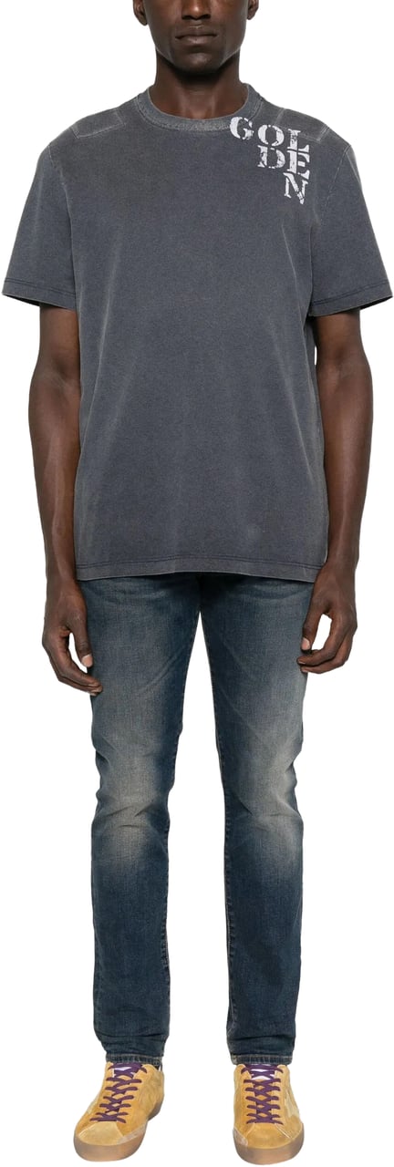 Golden Goose T-Shirts And Polos Blue Blauw