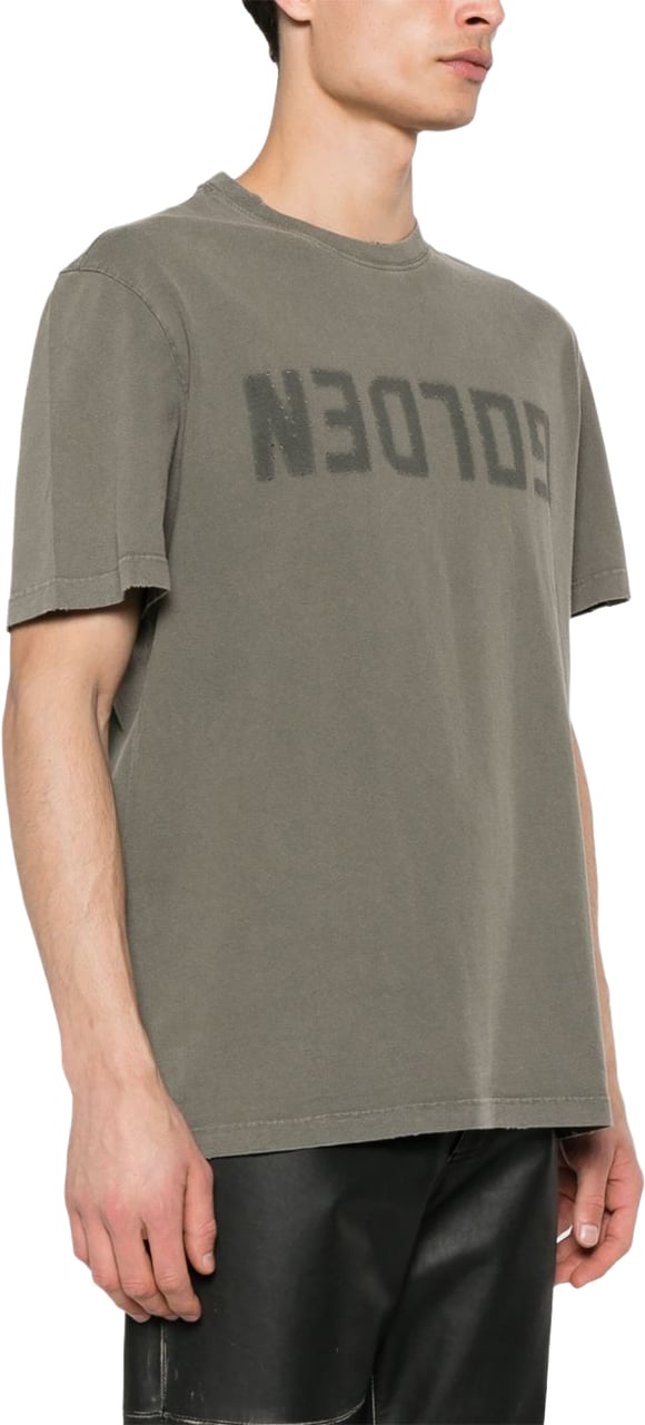 Golden Goose T-Shirts And Polos Green Donkergroen