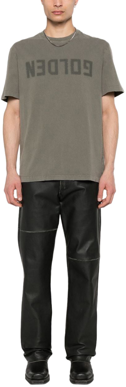 Golden Goose Distressed t-shirt Dierenprint