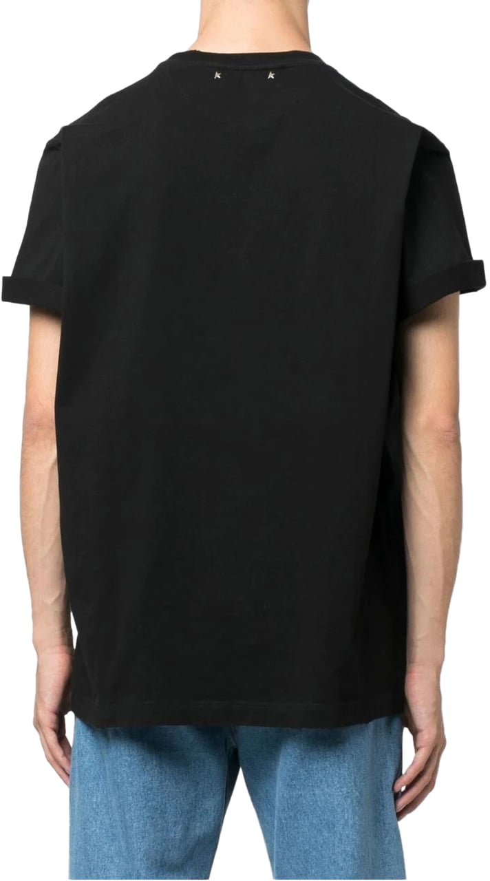 Golden Goose golden ms regular t-shirt black Zwart