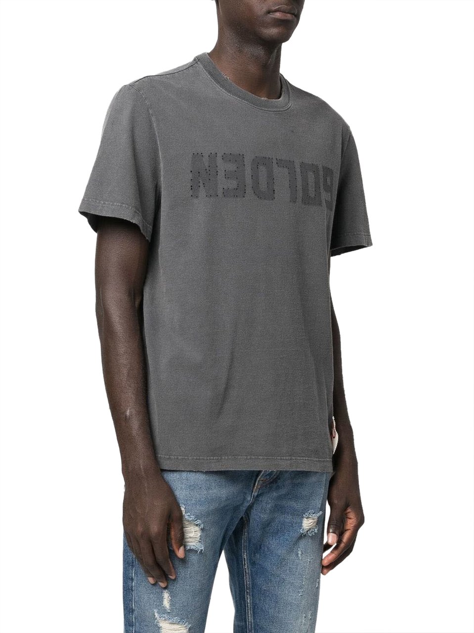 Golden Goose T-Shirts And Polos Grigio Scuro Donkergrijs