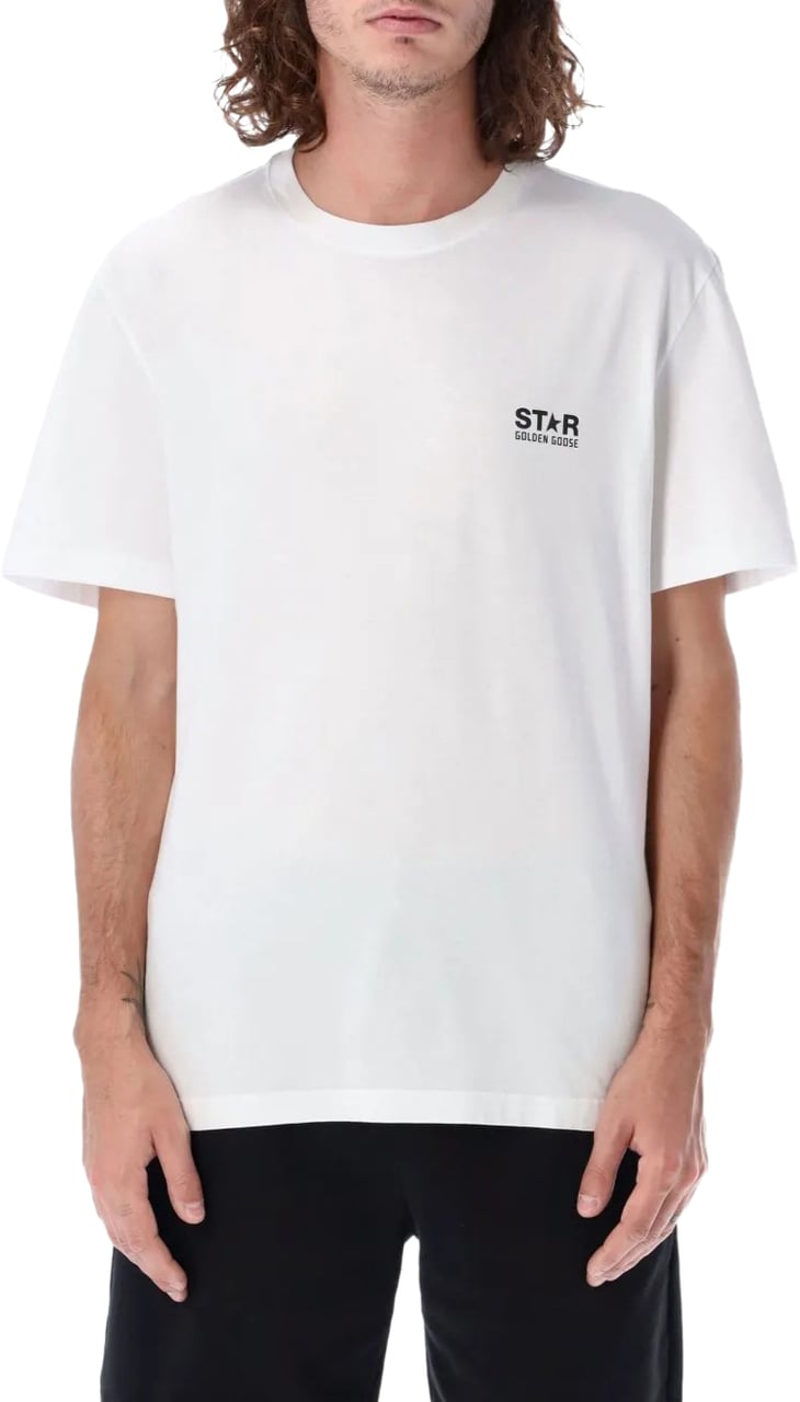 Golden Goose t shirt golden goose etoile coton blanc Beige