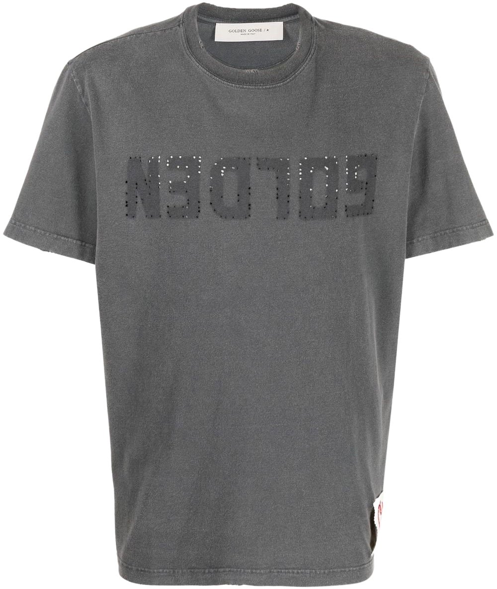 Golden Goose T-Shirts And Polos Grigio Scuro Donkergrijs