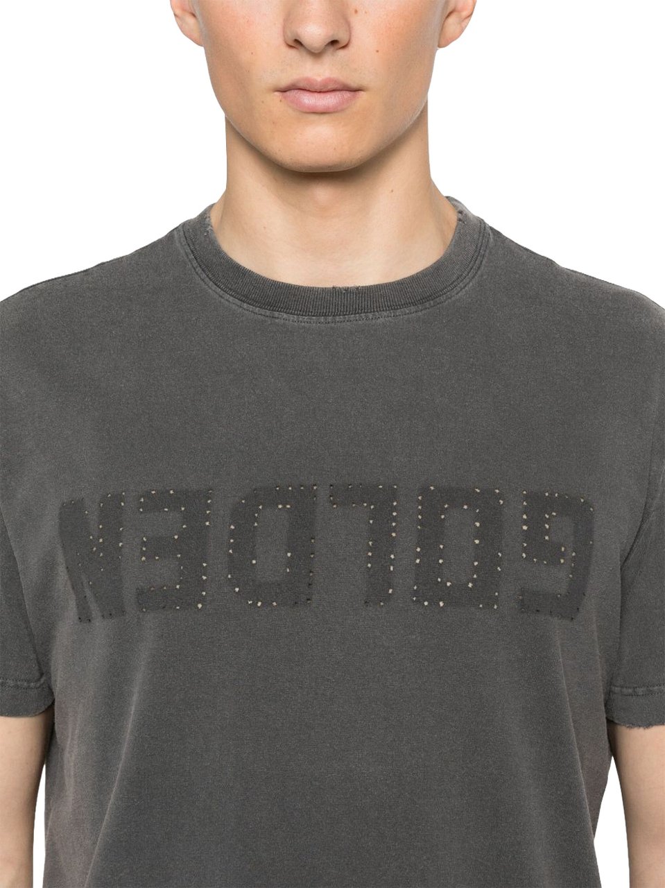 Golden Goose T-Shirts And Polos Grigio Scuro Donkergrijs