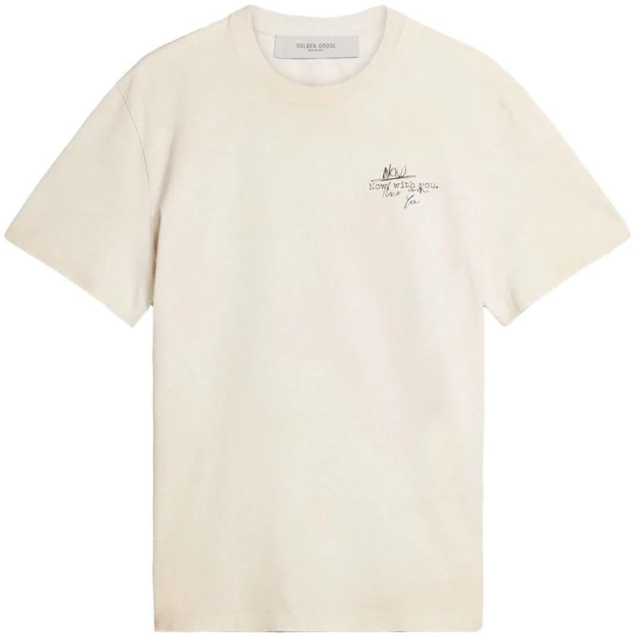 Golden Goose t shirts now with you Beige