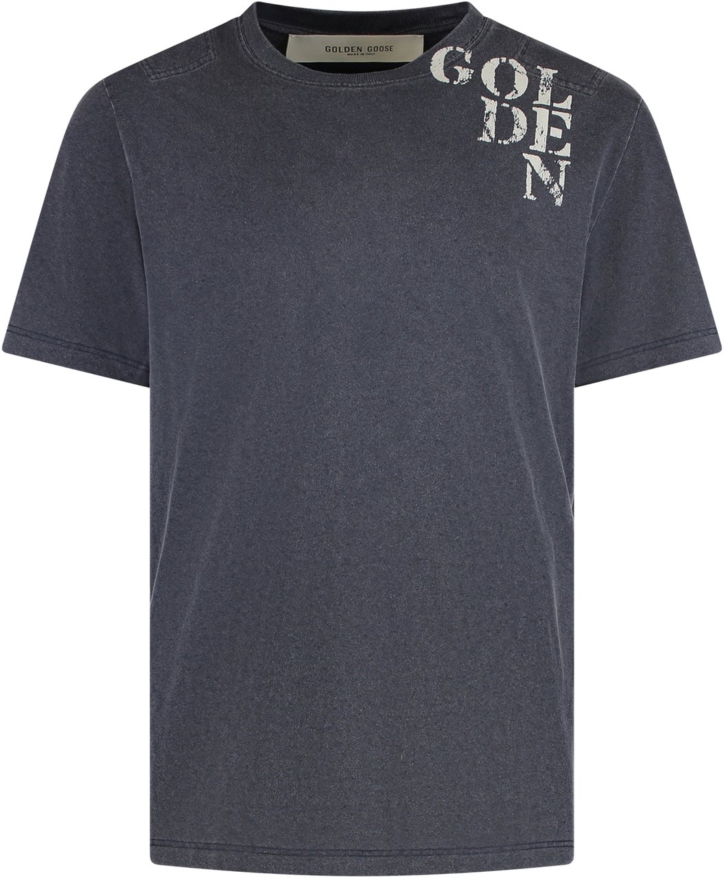 Golden Goose Crew neck cotton T-shirt Blauw