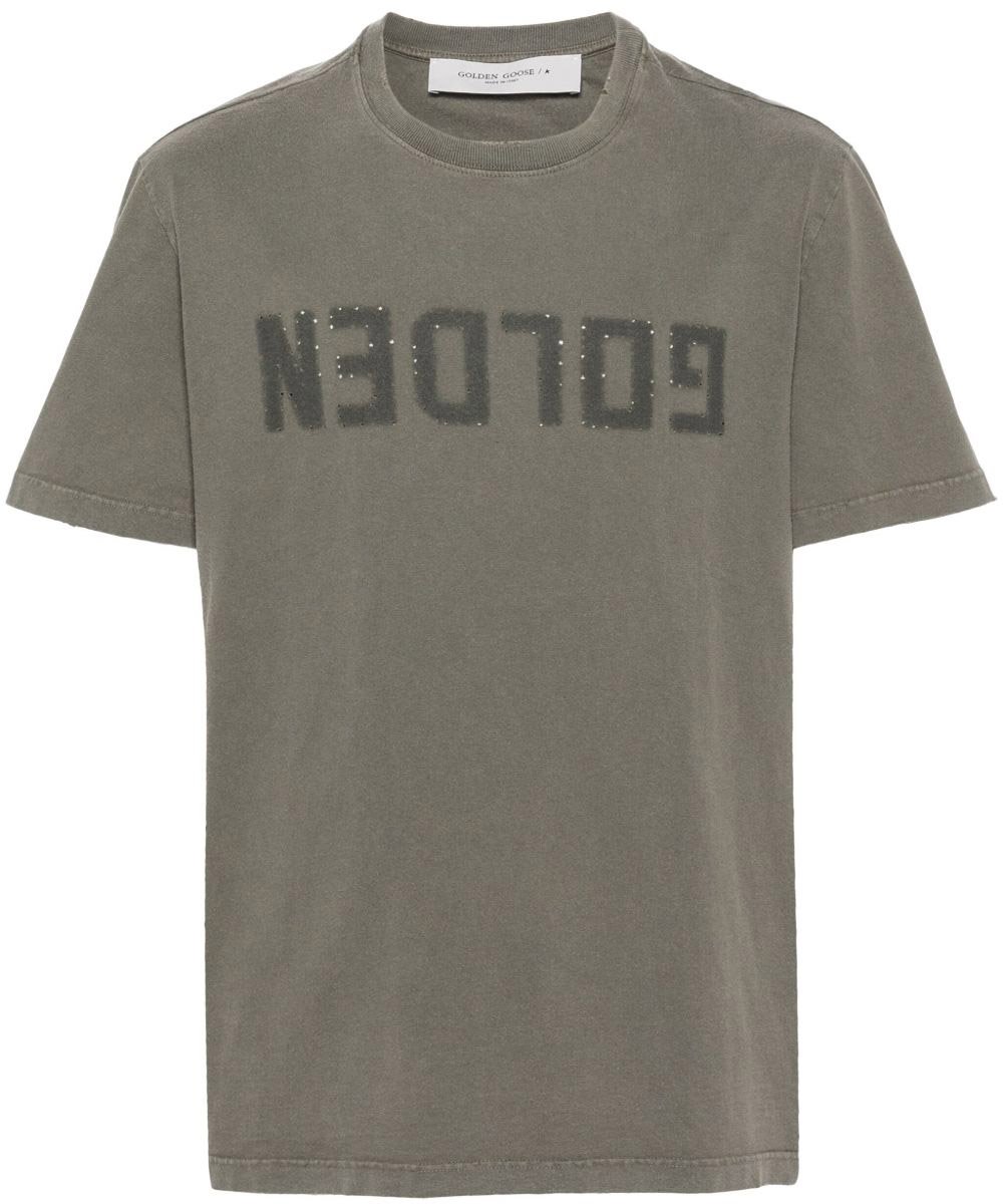 Golden Goose T-Shirts And Polos Green Donkergroen