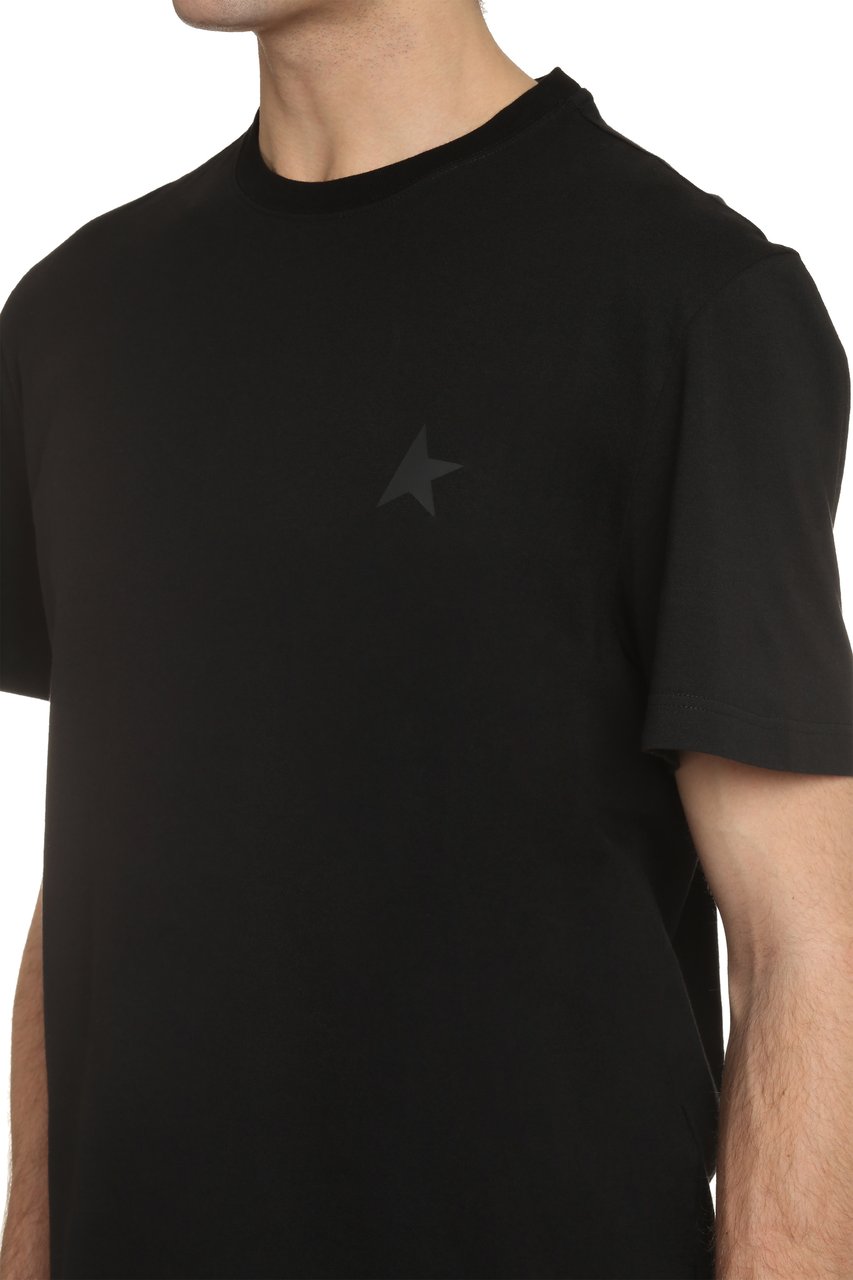 Golden Goose Cotton crew-neck T-shirt Zwart