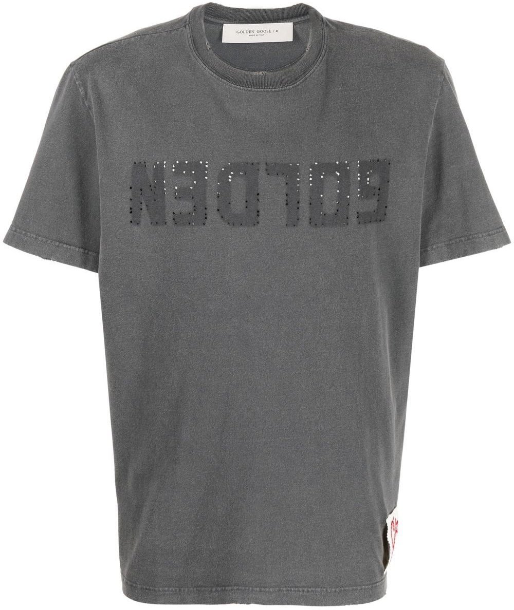 Golden Goose T-Shirts And Polos Grey Donkergrijs