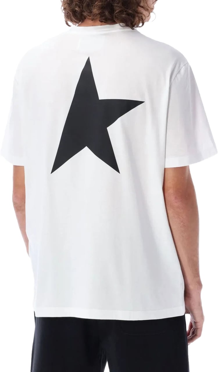 Golden Goose t shirt golden goose etoile coton blanc Beige