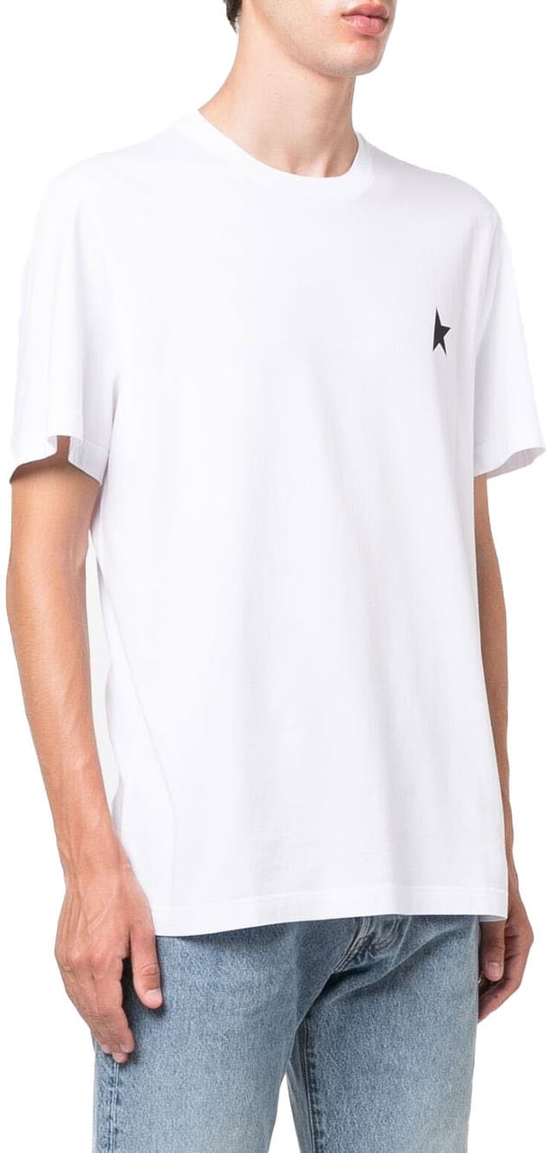 Golden Goose T-Shirts And Polos White Black Zwart