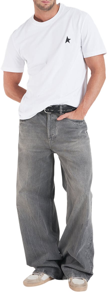 Golden Goose T-shirt with logo Wit