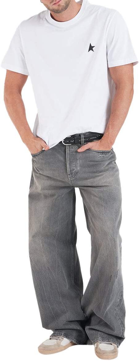 Golden Goose T-shirt with logo Wit