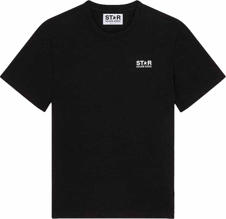 Golden Goose t shirt golden goose etoile coton noir Zwart