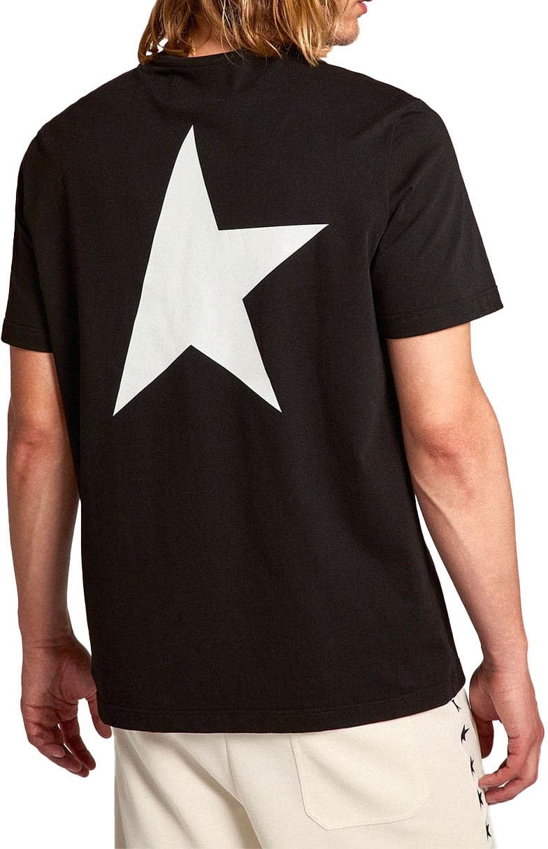 Golden Goose t shirt golden goose etoile coton noir Zwart